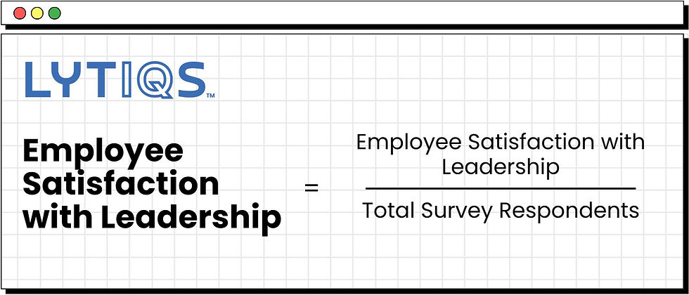 Formula - Employee Satisfaction with Leadership